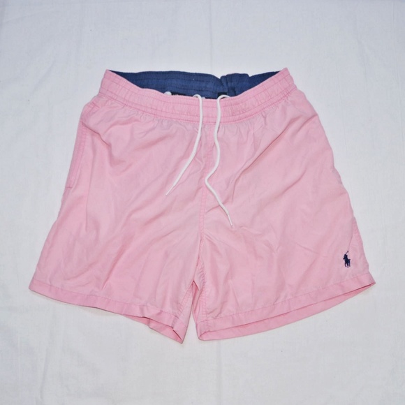 pink polo swim trunks